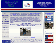 Tablet Screenshot of midcoastaviationservices.com